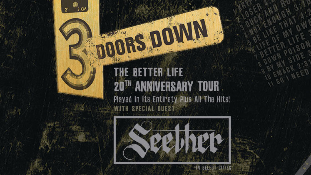 3 Doors Down "The Better Life" 20th Anniversary Tour 96.1 WEJZ
